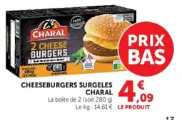 Super U CHARAL CHEESEBURGERS offre