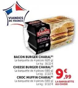 Super U CHARAL BACON BURGER offre
