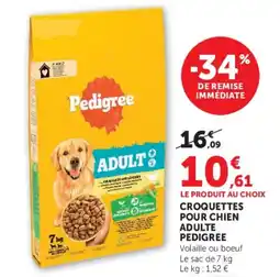 Super U Pedigree Croquettes pour chien adulte offre