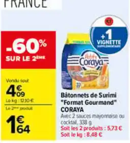 Carrefour Coraya Bâtonnets de Surimi offre