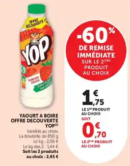 Hyper U YOP Yaourt à boire offre