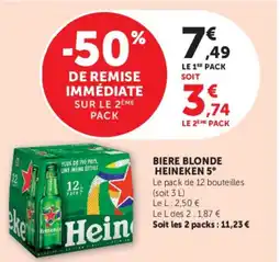 Hyper U Heineken Bière blonde offre