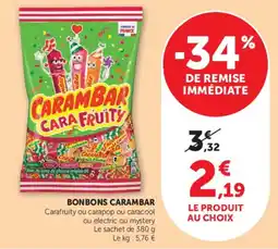 Hyper U CARAMBAR BONBONS offre