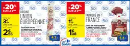 Carrefour Market CARREFOUR ORIGINAL Saucisse sèche offre