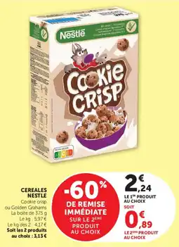 Hyper U Nestlé Cookie Crisp offre