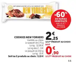 Hyper U NEW YORKERS Cookies offre
