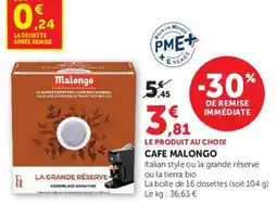 Hyper U Malongo CAFE offre