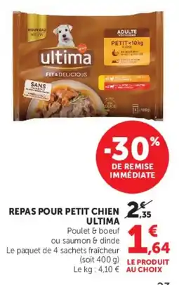 Hyper U Ultima Repas pour petit chien offre