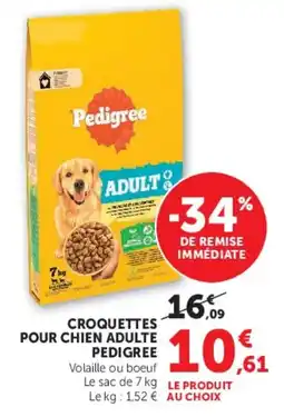Hyper U Pedigree Croquettes pour chien adulte offre