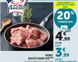 Hyper U Le Porc Français offre