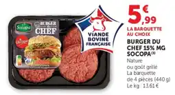 Hyper U SOCOPA BURGER DU CHEF offre