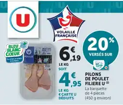 Hyper U U Pilons de poulet offre