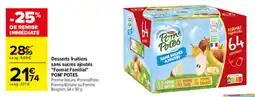 Carrefour Pom' Potes desserts fruitiers sans sucres ajoutes format familial offre