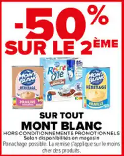 Carrefour Mont Blanc offre