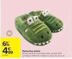 Carrefour Pantoufles enfant offre