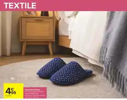Carrefour Tex Pantoufles femme offre