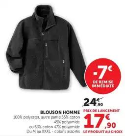 Hyper U BLOUSON HOMME offre