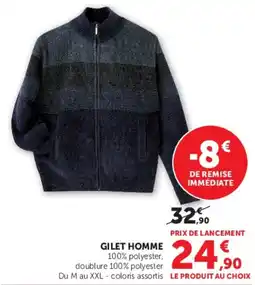 Hyper U GILET HOMME offre