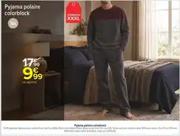 Carrefour Tex Pyjama polaire colorblock offre