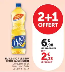 Hyper U Lesieur Huile Isio 4 offre