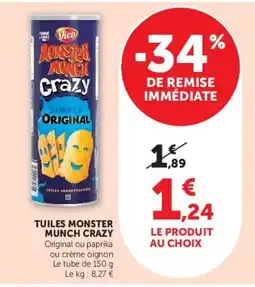 Hyper U Vico Tuiles Monster Munch Crazy offre