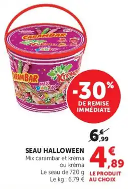 Hyper U Carambar SEAU HALLOWEEN offre