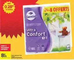 Carrefour Essential Papier hygiénique Ultra Confort offre