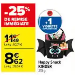 Carrefour KINDER Happy Snack offre