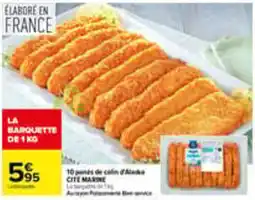 Carrefour CITÉ MARINE panés de colin d'Alaska offre