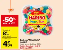 Carrefour HARIBO Bonbons "Méga Boite" offre