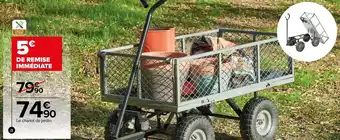 Carrefour Chariot de jardin multi usages offre