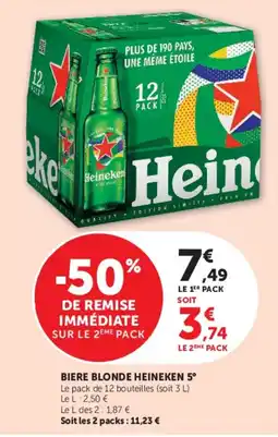 Super U Heineken Bière blonde offre