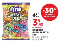 Super U Fini Bonbons Happy Party XL offre
