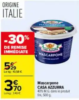Carrefour Casa Azzurra Mascarpone offre