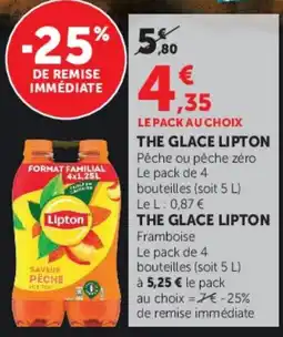 Super U Lipton THE GLACE LIPTON offre