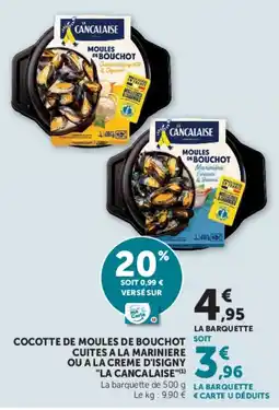 Hyper U LA CANCALAISE MOULES DE BOUCHOT offre