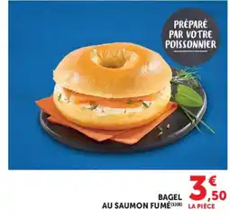 Hyper U Bagel au saumon fumé offre