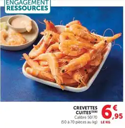 Hyper U CREVETTES CUITES offre