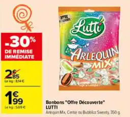 Carrefour LUTTI Arlequin Mix offre