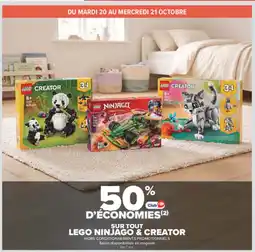 Carrefour Lego ninjago & creator offre
