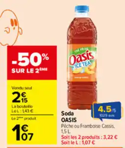Carrefour Oasis Ice Tea offre
