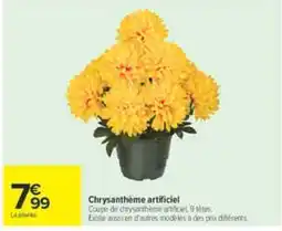 Carrefour Chrysanthème artificiel offre