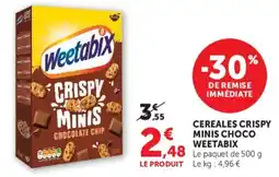 U Express Weetabix Cereales Crispy Minis Choco offre