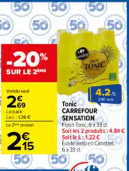Carrefour Carrefour sensation tonic offre