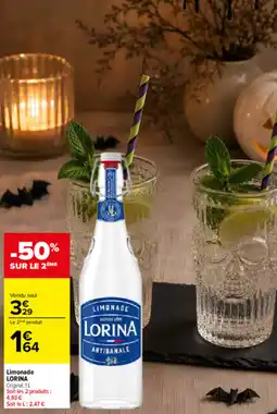 Carrefour Lorina limonade offre
