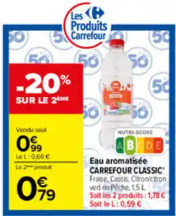 Carrefour Carrefour Classic Eau aromatisée offre