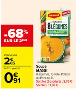 Carrefour MAGGI Soupe 8 légumes offre
