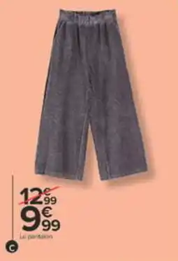 Carrefour Le pantalon offre