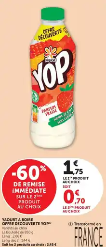 U Express Yoplait YOP offre