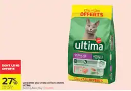 Carrefour ultima Croquettes pour chats stérilisés adultes offre